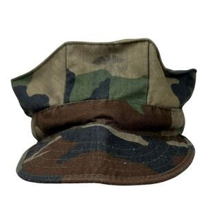 USMC Marine Corps Woodland EGA Hat‎ Large USA Camouflage Utility Cover